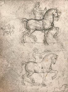 دراسة لنصب سفورزا ، c1482-c1499 1883 بواسطة ليوناردو دا فينشي