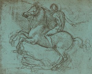 دراسة لنصب سفورزا ، c1482-c1499 1883 بواسطة ليوناردو دا فينشي