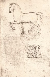 دراسة لنصب سفورزا ، c1482-c1499 1883 بواسطة ليوناردو دا فينشي