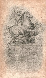 دراسة لنصب سفورزا ، c1482-c1499 1883 بواسطة ليوناردو دا فينشي