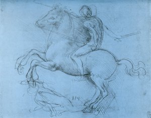 دراسة لنصب سفورزا ، c1488-1493 1954. بواسطة ليوناردو دا فينشي