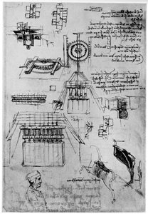 دراسة لصب نصب سفورزا ، 1493 1954 بواسطة ليوناردو دا فينشي