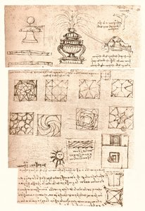 ثلاثة رسومات معمارية ، c1472-c1519 1883 بواسطة ليوناردو دا فينشي