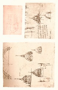 ثلاثة رسومات لكاتدرائية ميلانو ، c1472-c1519 1883 بواسطة ليوناردو دا فينشي