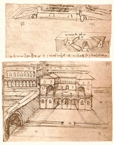 رسمان لخطط المدن ، c1472-c1519 1883 بواسطة ليوناردو دا فينشي