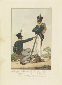صيادان ، 1814-1818 Koninglyke Nederlandsche Jagers / Chasseurs Royale des Pays-Bas (العنوان على الكائن) سبع تمثيلات موحدة 1814-1818 (عنوان السلسلة)