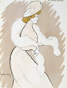Actress Jeanne Granier (1852-1939), drawing by Leonetto Cappiello (1875-1942) بواسطة ليونيتو كابيلو