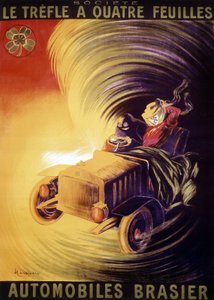 إعلان ليونيتو كابيلو عن سيارات برازييه في فرنسا حوالي عام 1900 بواسطة ليونيتو كابيلو
