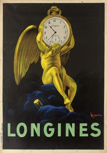 ملصق إعلاني لصانعي الساعات السويسريين لونجين ، 1922