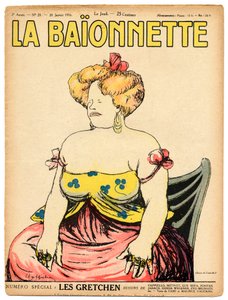 غلاف كتاب "La Baionnette" ، ساخر بألوان بواسطة ليونيتو كابيلو