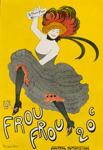 ملصق للجريدة المرحة "Le Frou Frou" بعد ليونيتو ​​كابيلو. من التاريخ الأخلاقي المصور من العصور الوسطى حتى الوقت الحاضر بقلم إدوارد فوكس ، نُشر عام 1909. بواسطة ليونيتو كابيلو