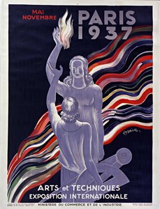 ملصق المعرض الدولي لعام 1937 في باريس ، 1937.