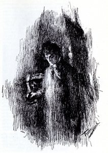 رسم توضيحي للدراما The Masquerade بقلم M. Lermontov، 1891 بواسطة ليونيد أوسيبوفيتش باسترناك