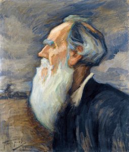 "" الكاتب ليون تولستوي (1828-1910) (صورة ليو تولستوي) لوحة رسمها ليونيد أوسيبوفيتش باسترناك (1862-1945) ، - ألوان زيتية على قماش ، 77.5 × 66 مجموعة خاصة بواسطة ليونيد أوسيبوفيتش باسترناك