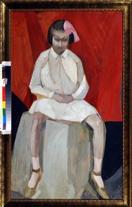 "La petite filet sir un tsube" Peinture de Leonid Terentiyevich Chupyatov (Chupiatov) (1890-1941) 1920 environ Collection prive بواسطة ليونيد تيرينتليفيتش تشوباتوف