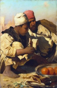 "العرب جالسون في سوق القاهرة" ، ١٨٥٤-١٨٩٢