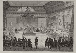 جمعية الأعيان ، 1787 ، نقشها أنطوان أوغست إرنست هيبرت (1817-1908) بواسطة ليوبولد فلامنج