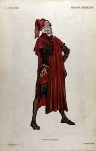 زي لشخصية جياني شيشي من أوبرا "Il trittico" (الثلاثية) لجياكومو بوتشيني (1858-1924) - 1919 بواسطة ليوبولدو ميتليكوفيتز