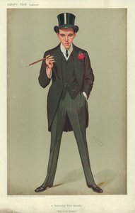 السيد FE سميث ، أول خطاب ناجح ، موآب هو مغسلتي ، 16 يناير 1907 ، كارتون فانيتي فير بواسطة ليزلي ماثيو وارد