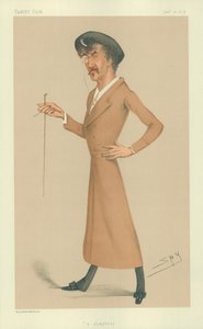 السيد جيمس أبوت ماكنيل ويسلر ، سمفونية ، 12 يناير 1878 ، فانيتي فير كارتون بواسطة ليزلي ماثيو وارد