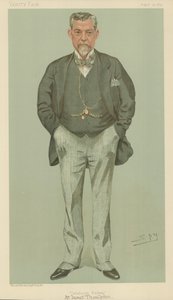 السيد جيمس طومسون ، سكة حديد كاليدونيان ، 15 أغسطس 1895 ، فانيتي فير كارتون بواسطة ليزلي ماثيو وارد