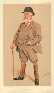 السيد ويليام مونتاجو ثارب ، حديقة تشيبينهام ، 21 يونيو 1894 ، فانيتي فير كارتون بواسطة ليزلي ماثيو وارد