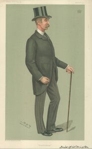 دوق ويلينغتون ، Strathfieldsaye ، 5 مارس 1903 ، فانيتي فير كارتون بواسطة ليزلي ماثيو وارد