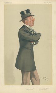 The Hon Percy Scawen Wyndham ، علم الجمال ، 30 أكتوبر 1880 ، فانيتي فير كارتون بواسطة ليزلي ماثيو وارد