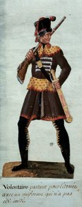 الثورة الفرنسية "" رحيل طوعي للجيش "Gouache des freres Lesueur (القرن الثامن عشر) باريس ، متحف Carnavalet بواسطة الإخوة ليسويور
