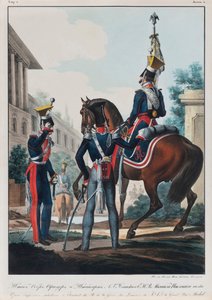 رؤساء أركان فوج أولانس الدوق الأكبر مايكل بافلوفيتش من روسيا ، 1830s