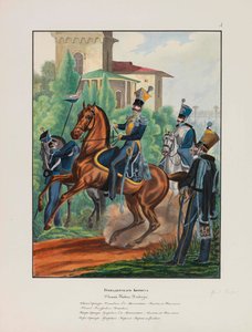 فيلق غرينادير من زي الجيش الإمبراطوري الروسي للجيش الإمبراطوري الروسي ، 1837-1839.