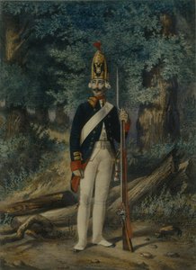 غرينادير من فوج Preobrazhensky في 1800 ، 1840s