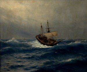 عاصفة على البحر ، 1887 بواسطة ليف فيليكسوفيتش لاغوريو