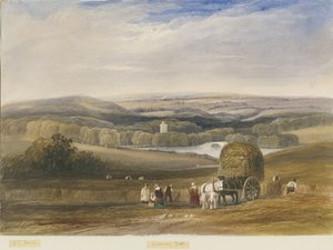 بنك جرينواي: رسم بالألوان المائية ، بدون تاريخ [c1830-1840] بواسطة لويس جون وود