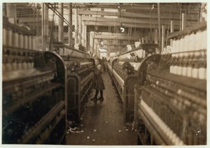 الطفل الدوار في Mollahan Cotton Mills ، نيوبيري ، ساوث كارولينا ، 1908 بواسطة لويس ويكس هاين
