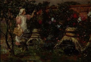 فتاة وخلايا النحل بواسطة Lexden L. Pocock
