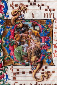 مكتبة Piccolomini: كتاب جوقة ، سمك القد. 19.4 ، صص. 9 ظ مع "عشق المجوس" ليبرالي دا فيرونا (حوالي 1445 - 1527/9). التفاصيل. بواسطة الليبراليون دا فيرونا