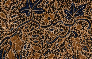 Batik with traditional floral design, Surakarta, Java, Indonesia ,detail بواسطة غير معروف غير معروف