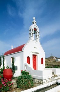 Church on island of Mykonos, Cyclades Islands, Greece (photo) بواسطة غير معروف غير معروف