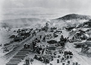 Construction of railway line in the western territories, USA بواسطة غير معروف غير معروف