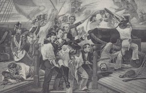 Death of James Lawrence (litho) بواسطة غير معروف غير معروف