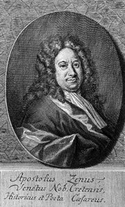 Portrait of Apostolo Zeno (circa 1668-1750), Italian poet, librettist, journalist, and man of letters, engraving بواسطة غير معروف غير معروف