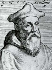 صورة جاكوبو سادوليتو (1477-1547) ، عالم إنساني إيطالي ، أسقف كاثوليكي ، وكاردينال ، نقش من أشهر وأشهر الرموز لكل فضيلة وعلم ، بقلم كلوديوس بيرنيتوس بواسطة غير معروف غير معروف