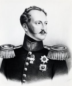 Portrait of Nicholas I Romanov (1796-1855), Tsar of Russia from 1825 to 1855, engraving بواسطة غير معروف غير معروف
