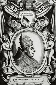Portrait of Pope Innocent VIII (Giovanni Battista Cybo بواسطة غير معروف غير معروف