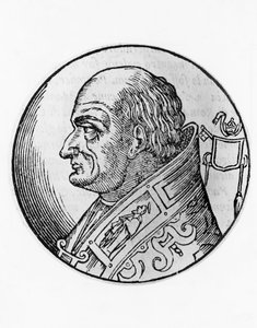 Portrait of Saint Leo III (750-816), 96th Pope of Catholic Church from 796, engraving بواسطة غير معروف غير معروف