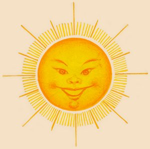 Smiling sun, drawing بواسطة غير معروف غير معروف