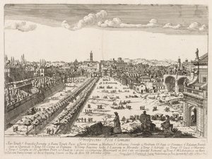 المنظر من روما LOCURI Rome Insignes [دور] ، 1666. بواسطة ليفين كرويل