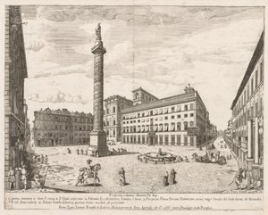 ساحة كولونا من آفاق LOCURI Rome Insignes [دور] ، 1666. بواسطة ليفين كرويل