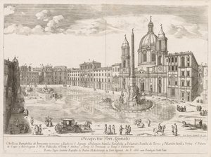 ساحة نافونا من آفاق LOCURI Rome Insignes [دور] ، 1666. بواسطة ليفين كرويل